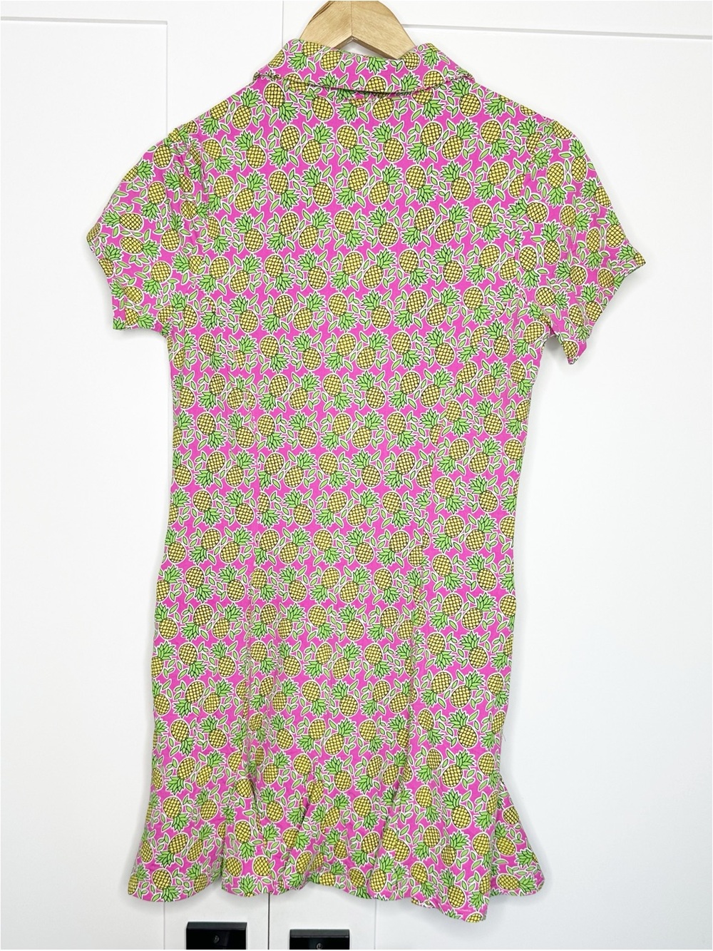 Ibkul pineapple print short-sleeve godet dress Small athletic UPF 50+ tennis - Picture 4 of 8